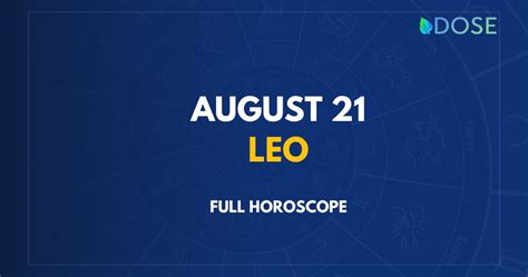 August 21 Zodiac